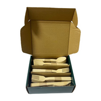 MeeRoh Premium Bamboo Disposable Cutlery – Strong, Smooth & Eco-Friendly