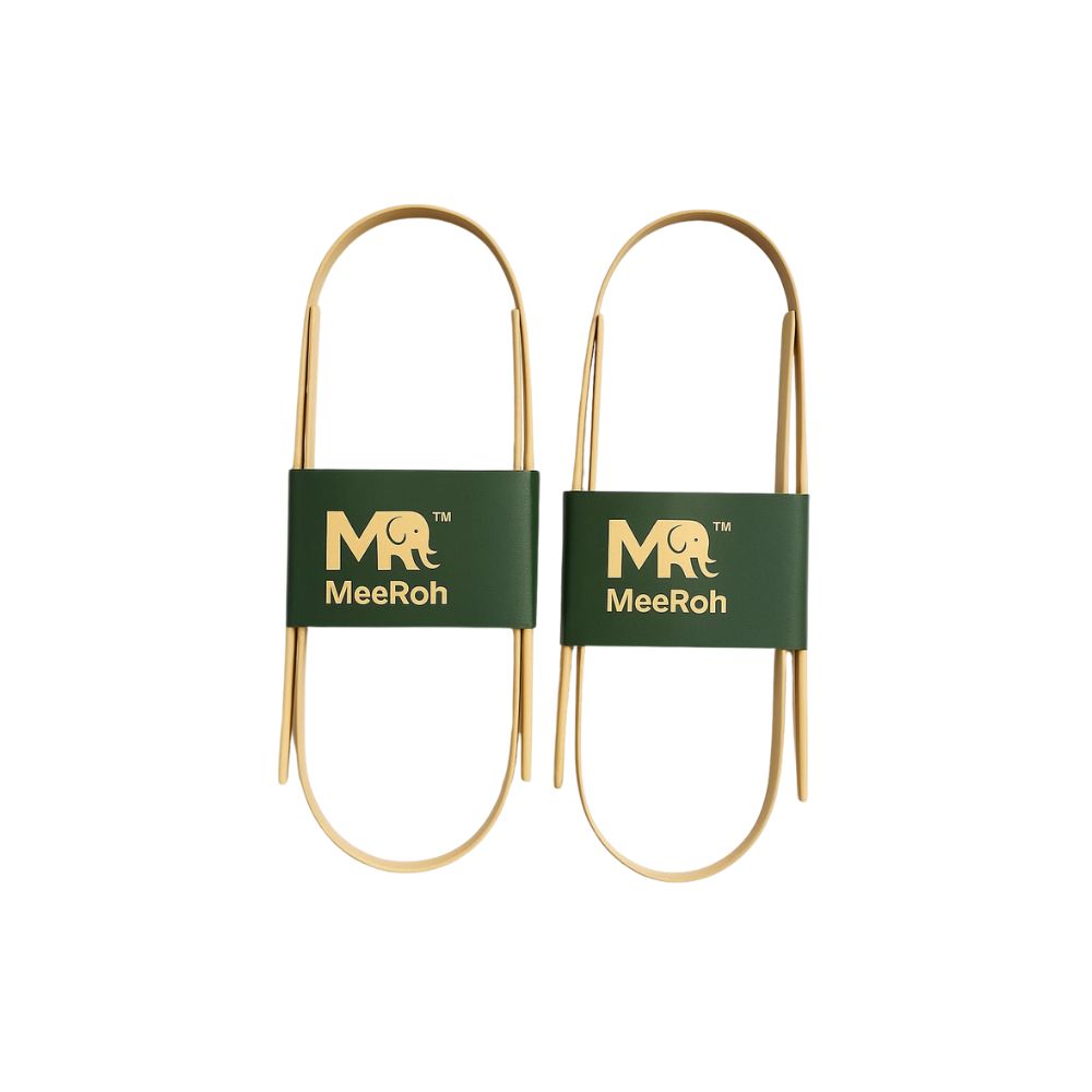 MeeRoh Premium Bamboo Tongue Scraper – Natural Freshness, Eco-Friendly Care