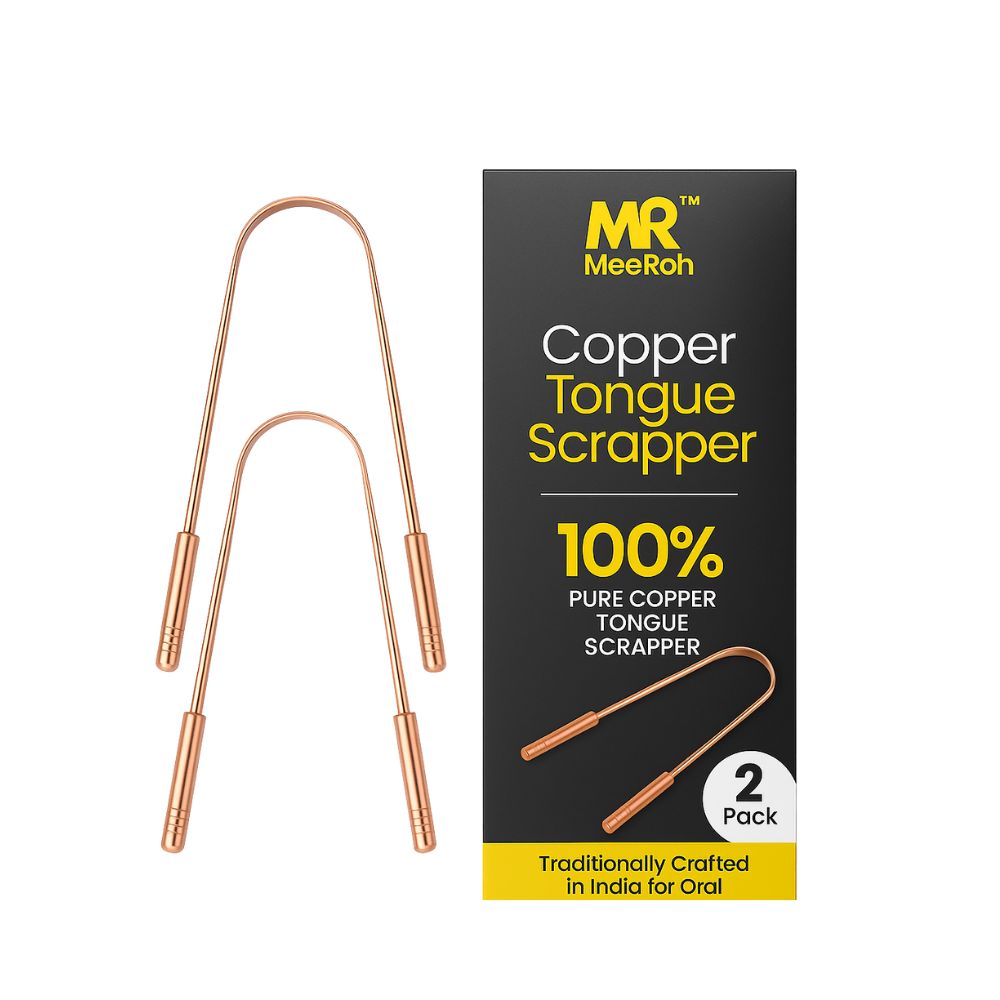 Meeroh-100% pure Copper Tongue Scraper