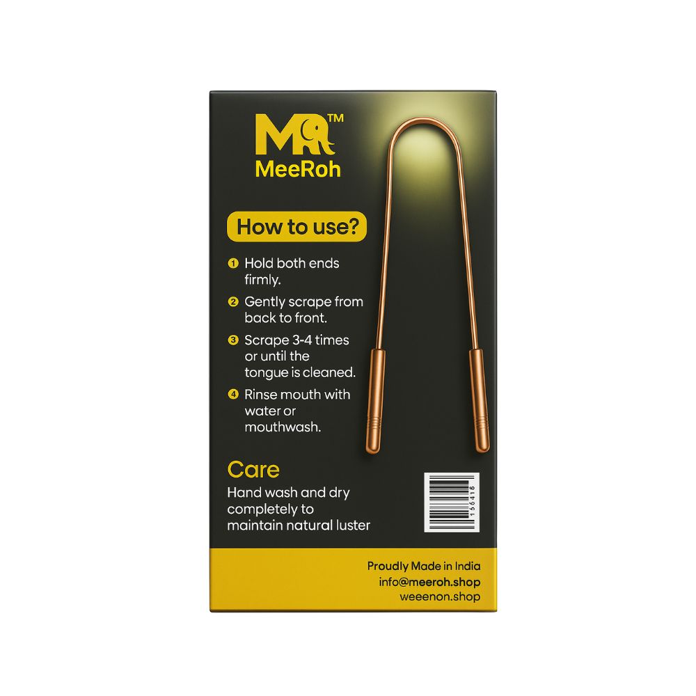 Meeroh-100% pure Copper Tongue Scraper