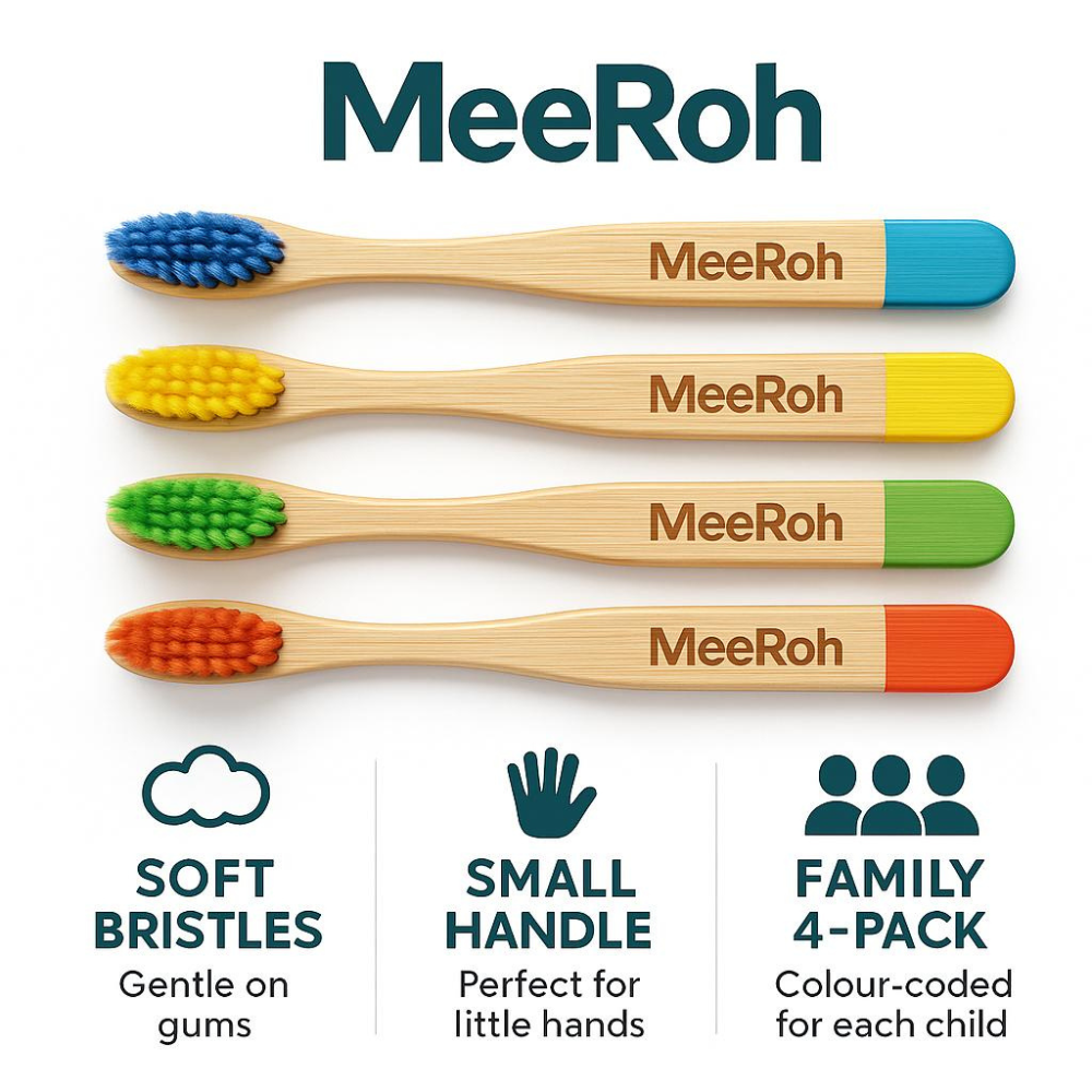 MeeRoh™ Kids’ Bamboo Toothbrush